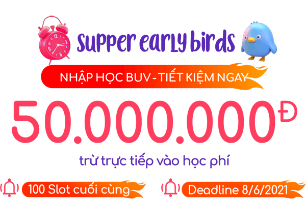 Nhập học BUV tiết kiệm 50 triệu